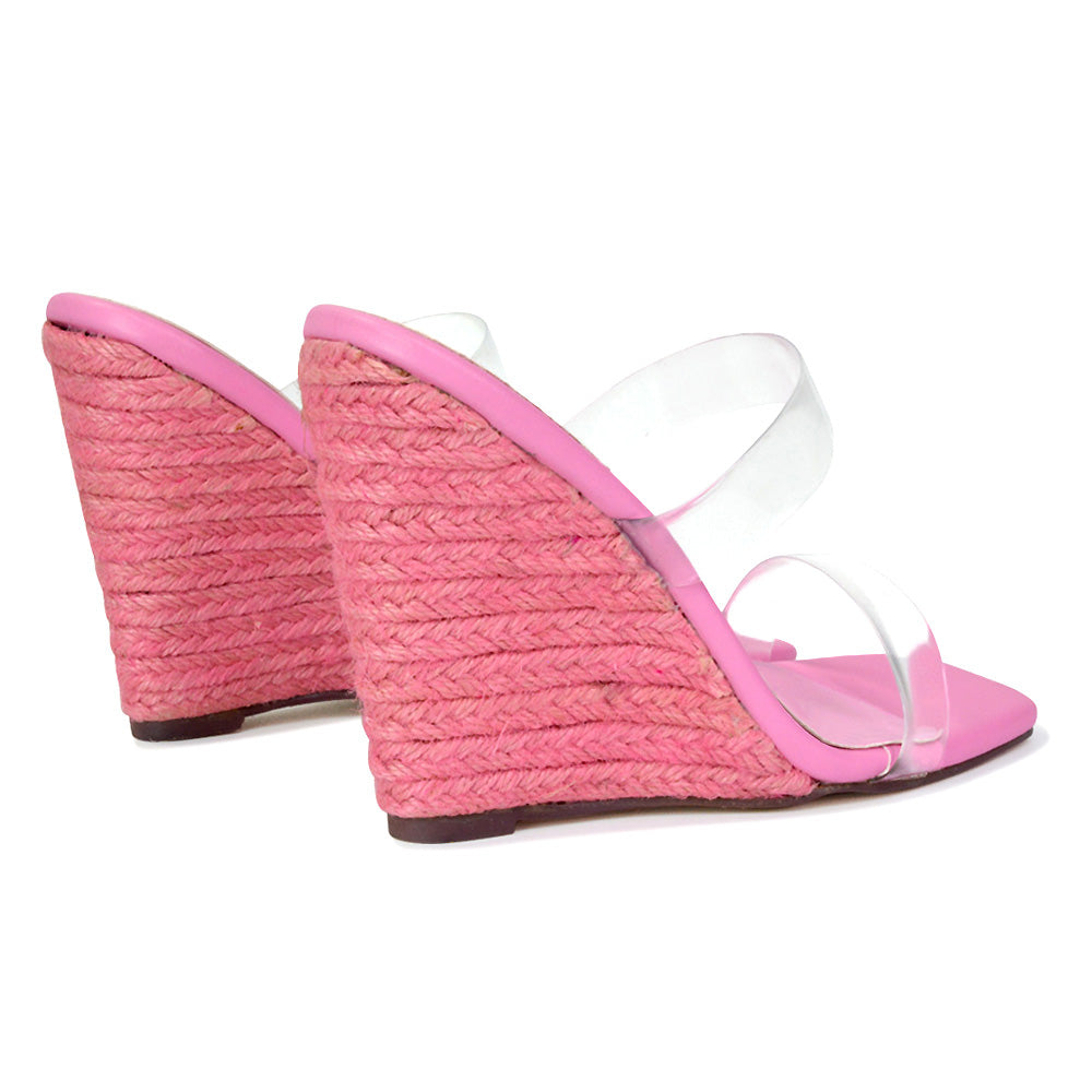 pink wedges