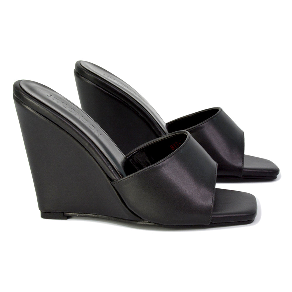 black wedges for women