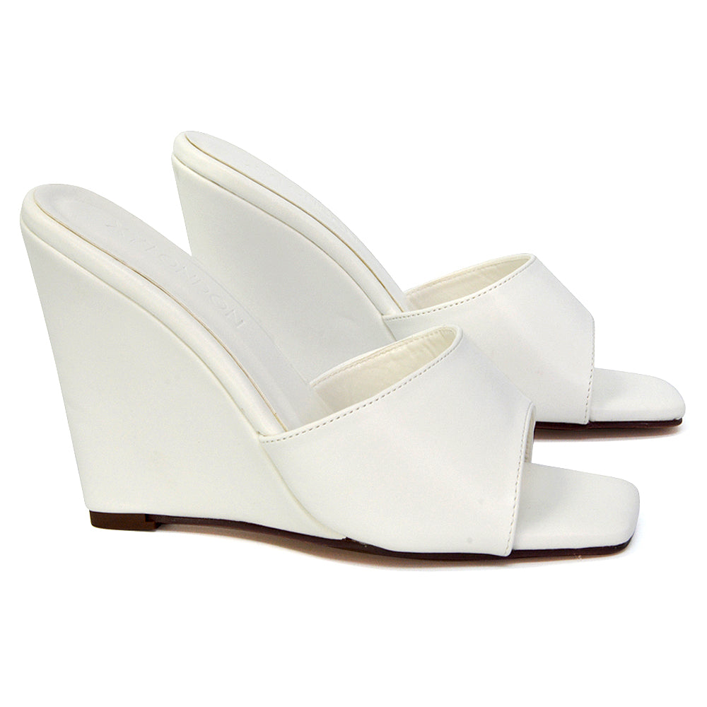 white wedge heel sandals