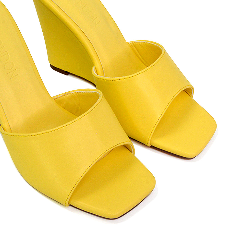 yellow wedges