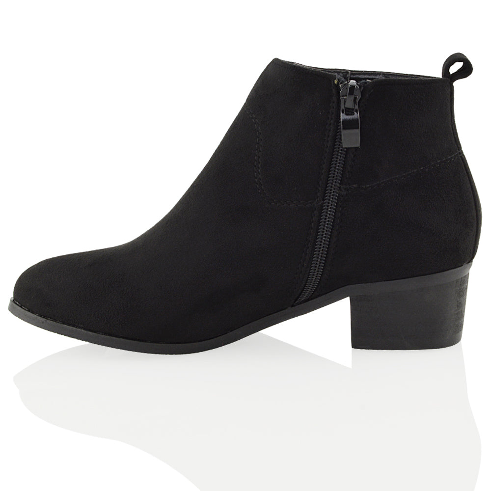 black ankle boots