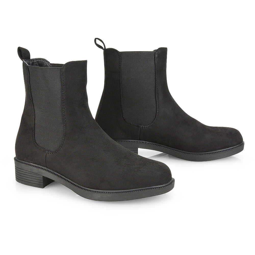 black chelsea boots