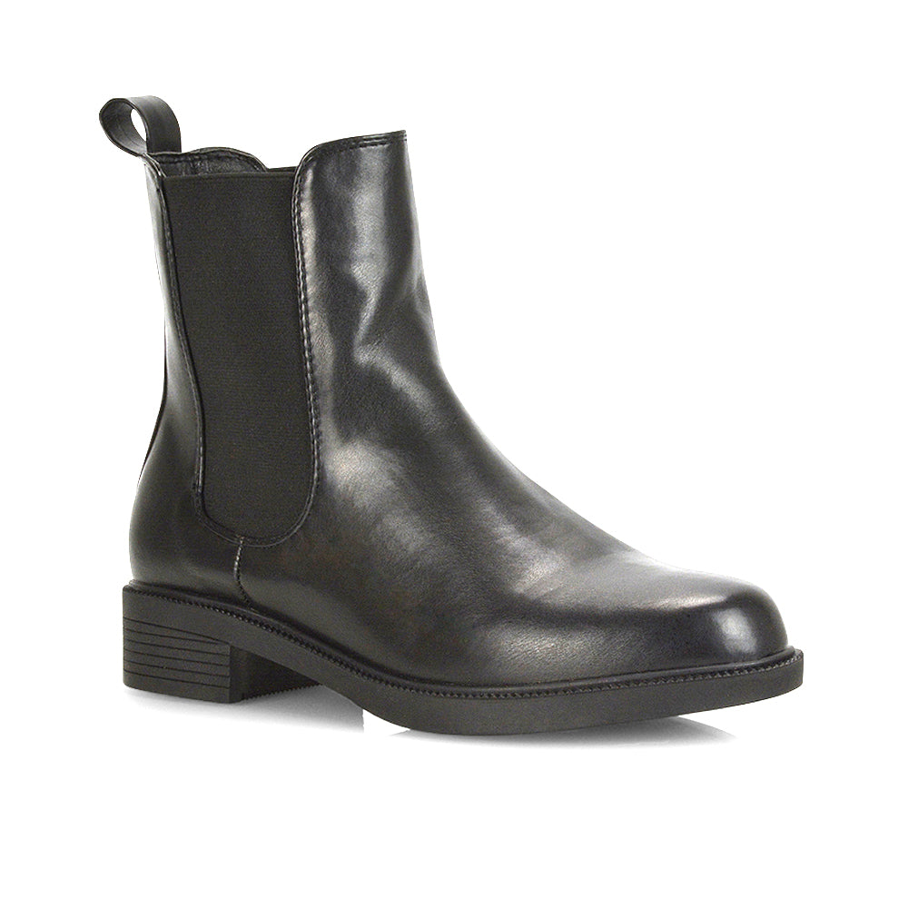 low heel chelsea boots