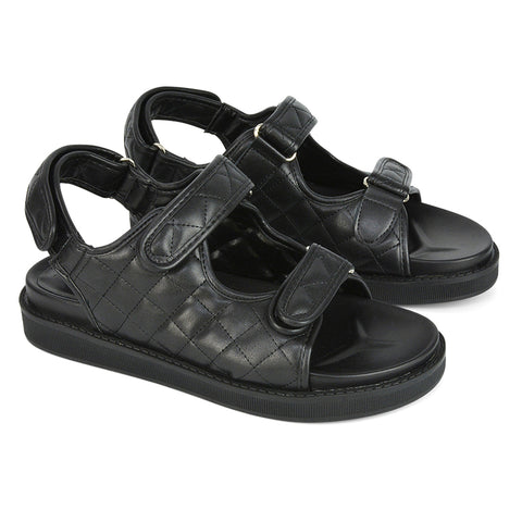 Black Synthetic Leather UK 3 | EU 36 | US 5 | XY London