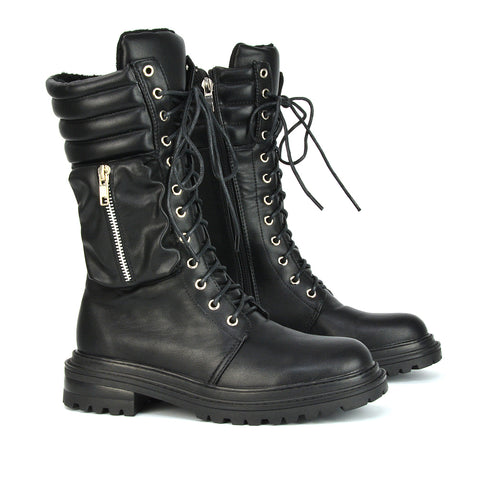 Black Synthetic Leather UK 3 | EU 36 | US 5 | XY London