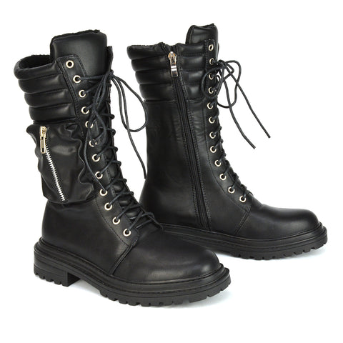 Black Synthetic Leather UK 8 | EU 41 | US 10 | XY London