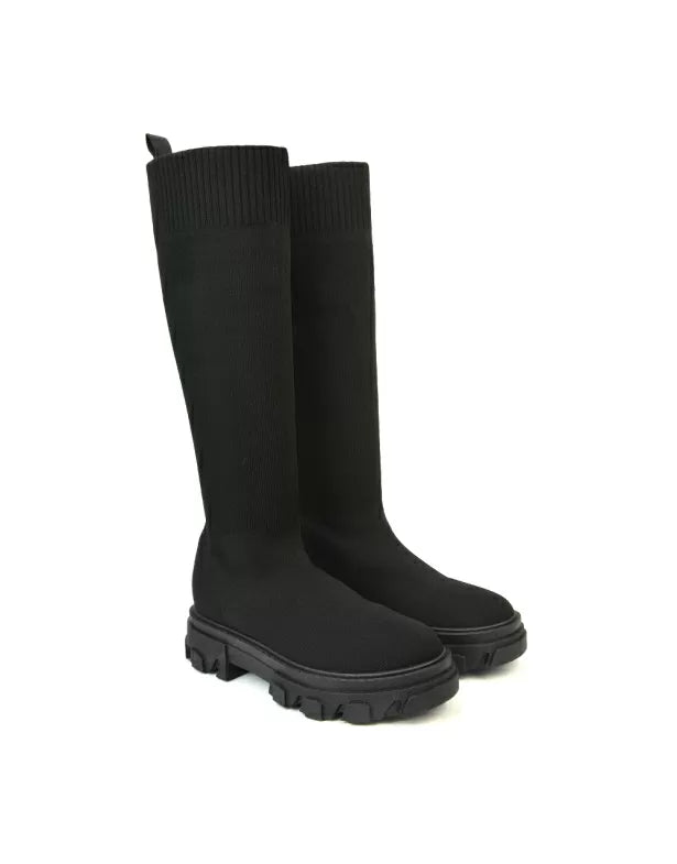 black biker boots