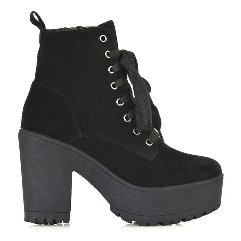 womens chunky ankle boots