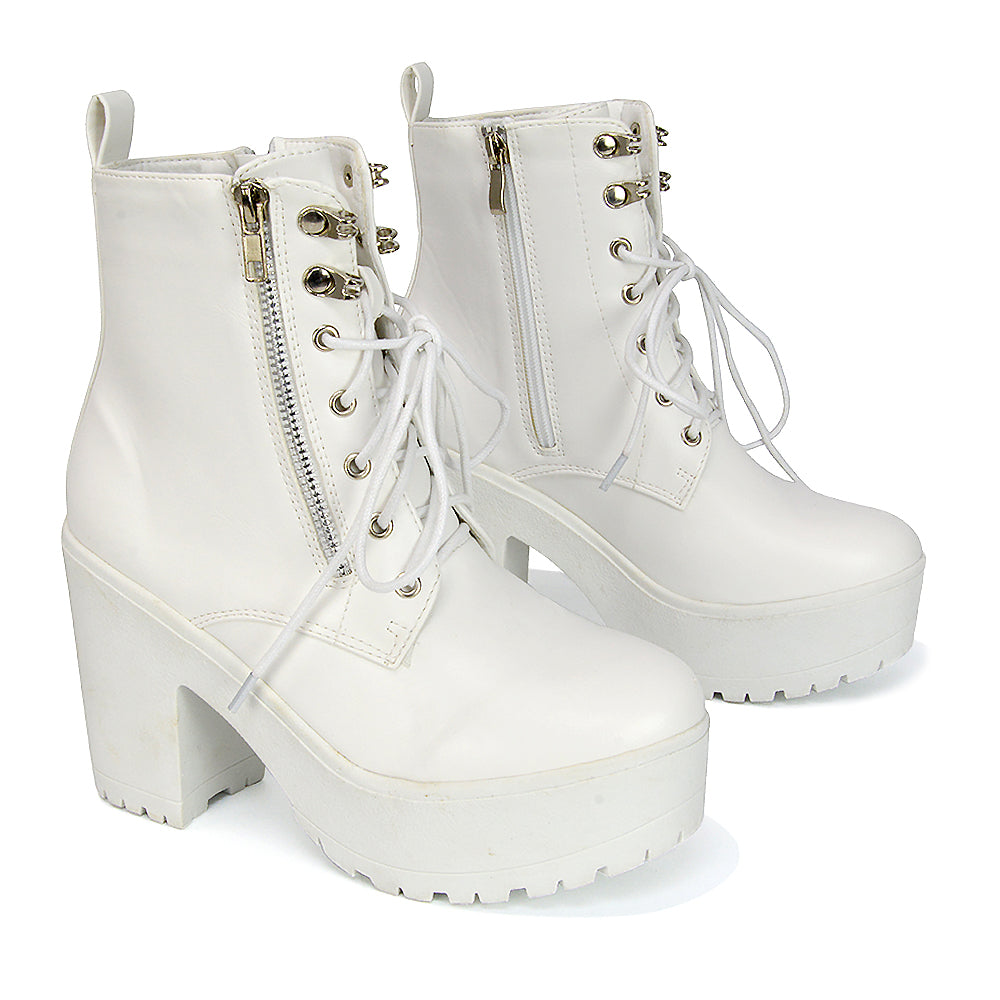 White Heeled Boots