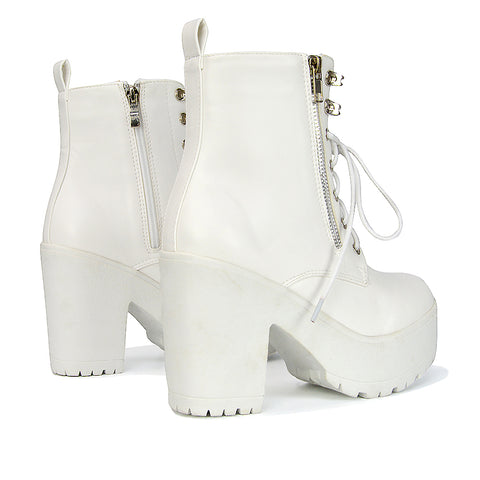 White Platform Boots