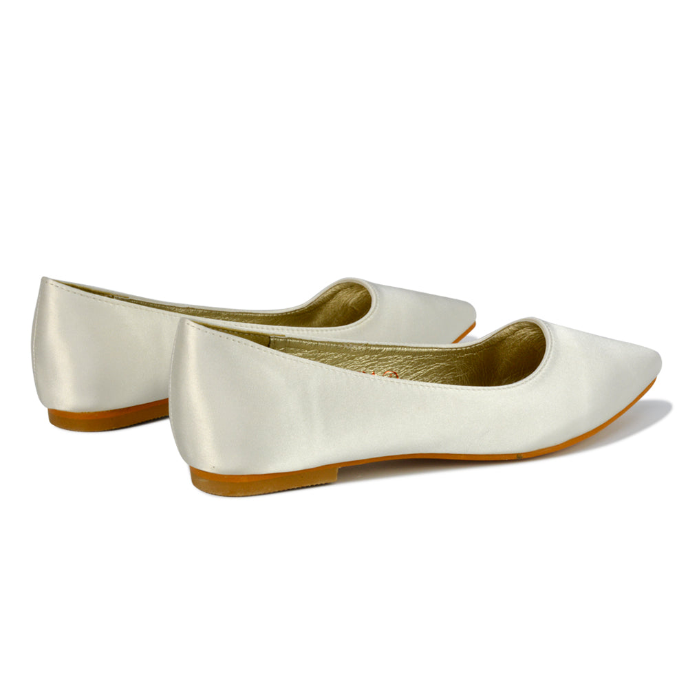 ivory bridal flats