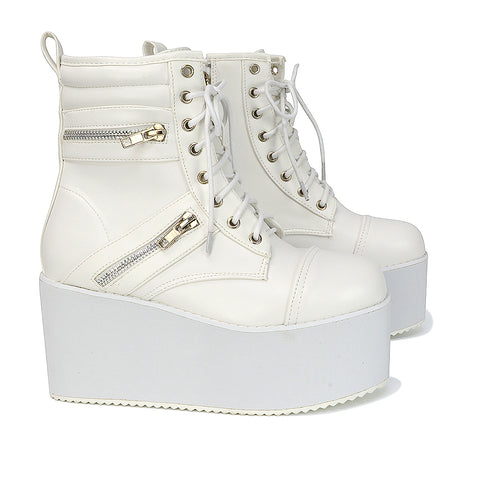 White Ankle Boots