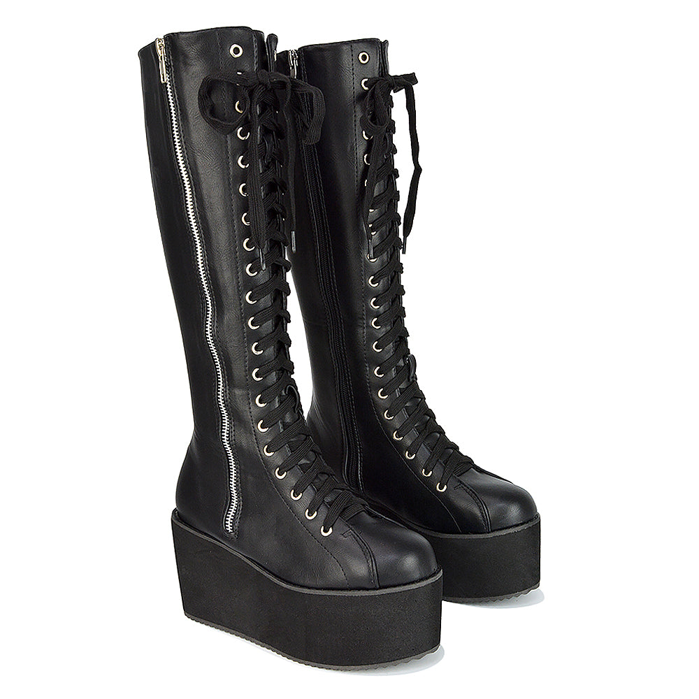 Black Knee High Boots For Women