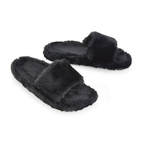 Black Faux Suede UK 4 | EU 37 | US 6 | XY London