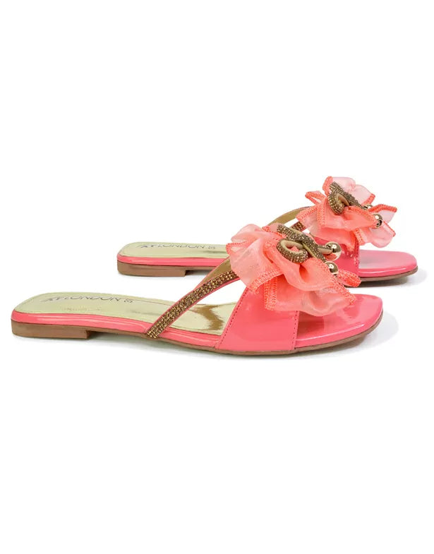 pink diamante sandals