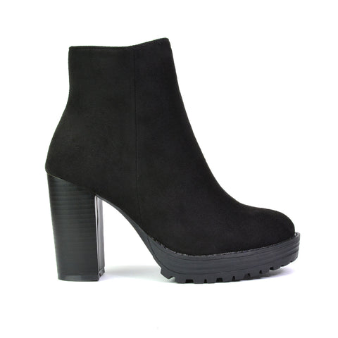 black ankle boots