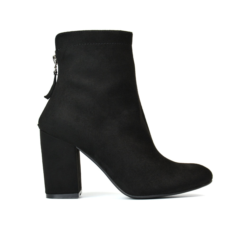 black ankle boots