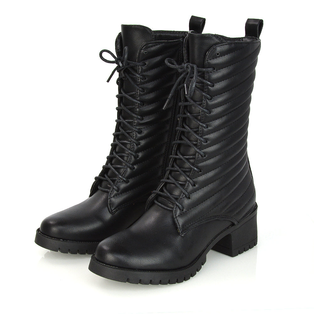 Black Lace Up Boots