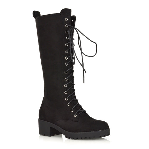 Women Lace Up Boots