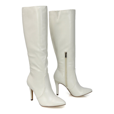 Ladies White Boots
