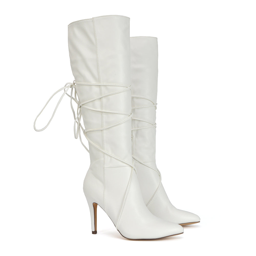 White Heeled Boots