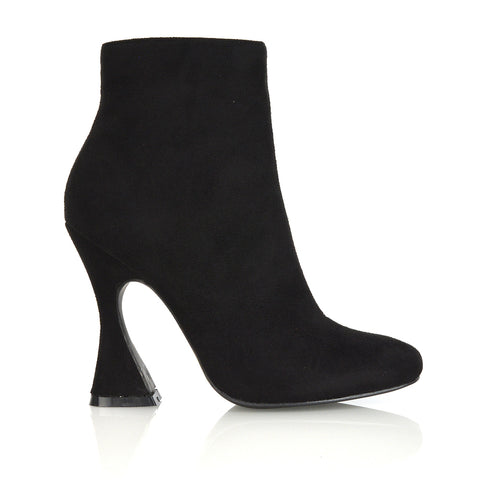 Black Faux Suede UK 4 | EU 37 | US 6 | XY London