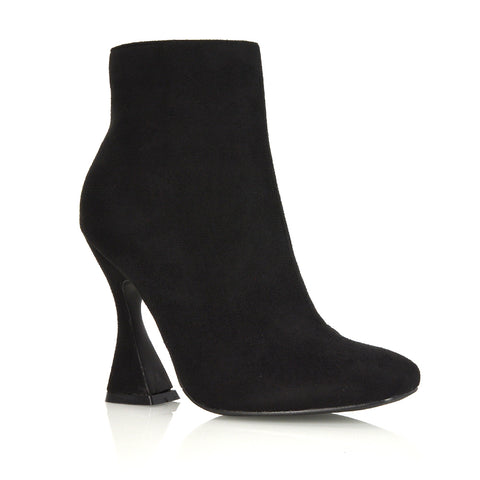 Black Faux Suede UK 4 | EU 37 | US 6 | XY London