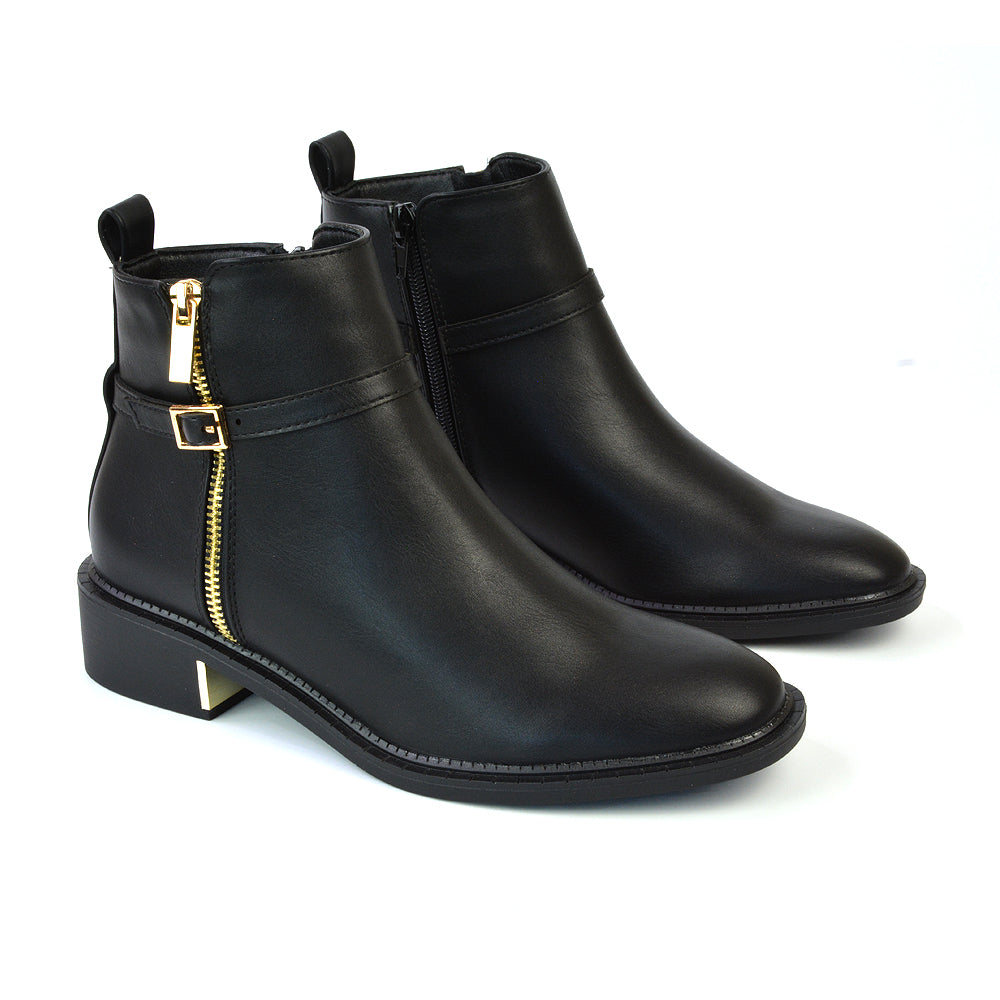 Black Synthetic Leather UK 3 | EU 36 | US 5 | XY London