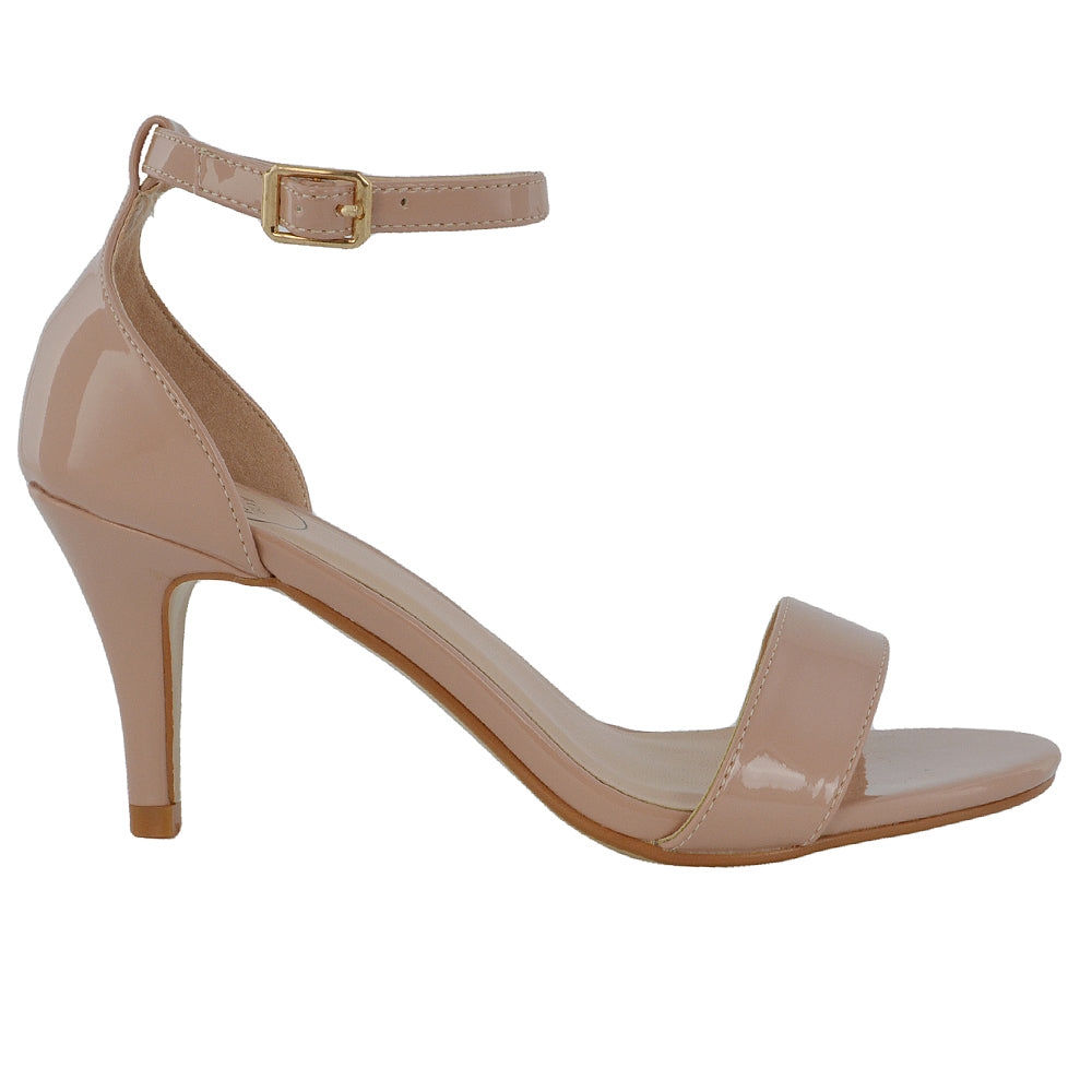 JAMIE-LEE NUDE PATENT HEELS 