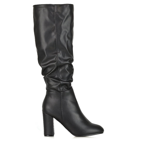 ruched boots