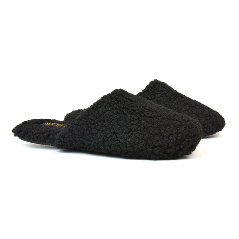 black mule slippers