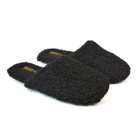 black borg slippers