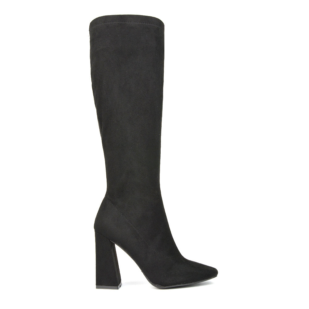 Black Faux Suede UK 6 | EU 39 | US 8 | XY London