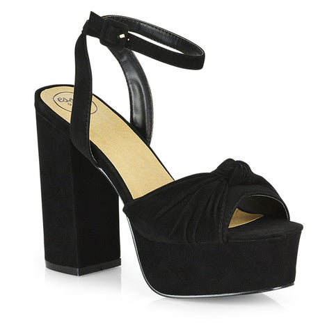 Black Faux Suede UK 3 | EU 36 | US 5 | XY London