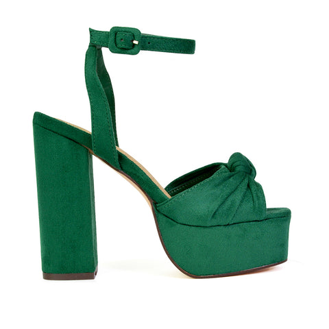 green high heels