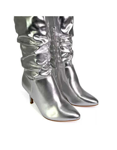 silver boots