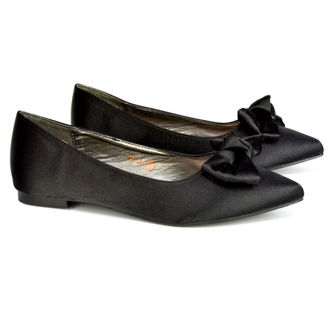 black bridal flats