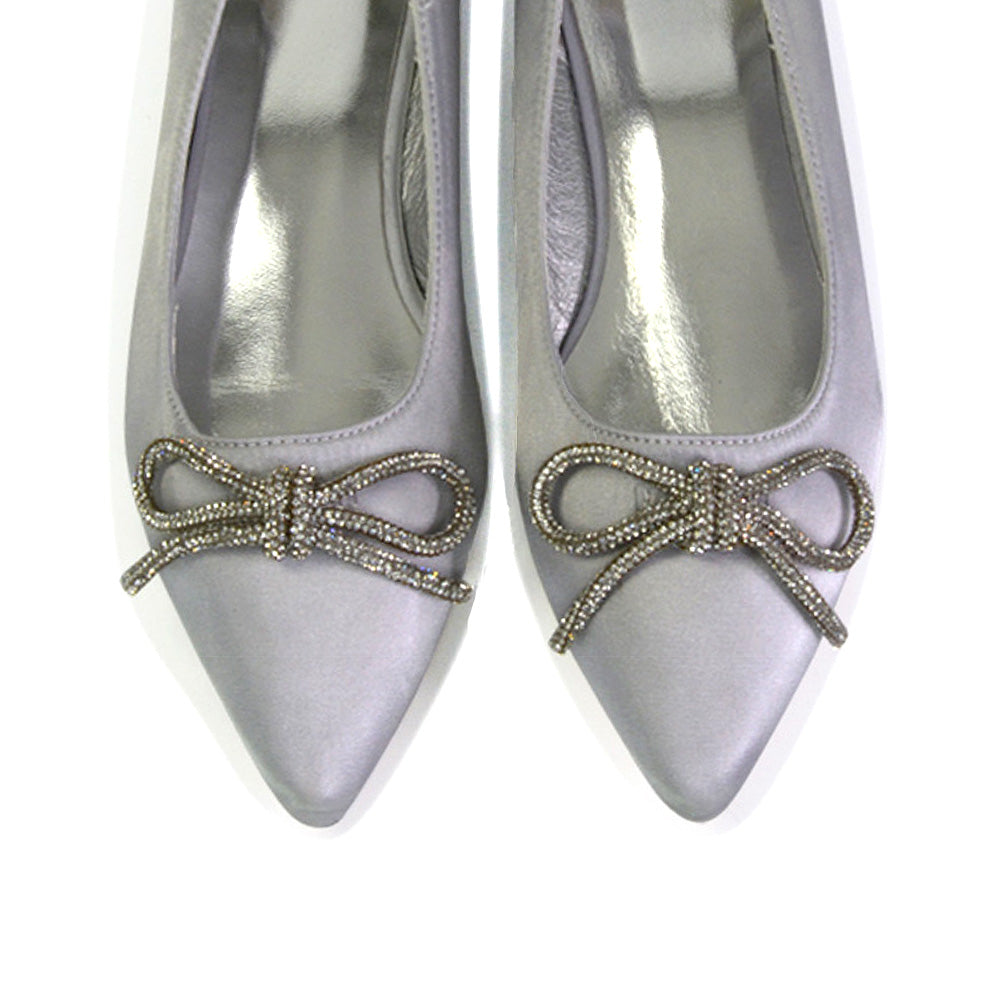 silver pumps