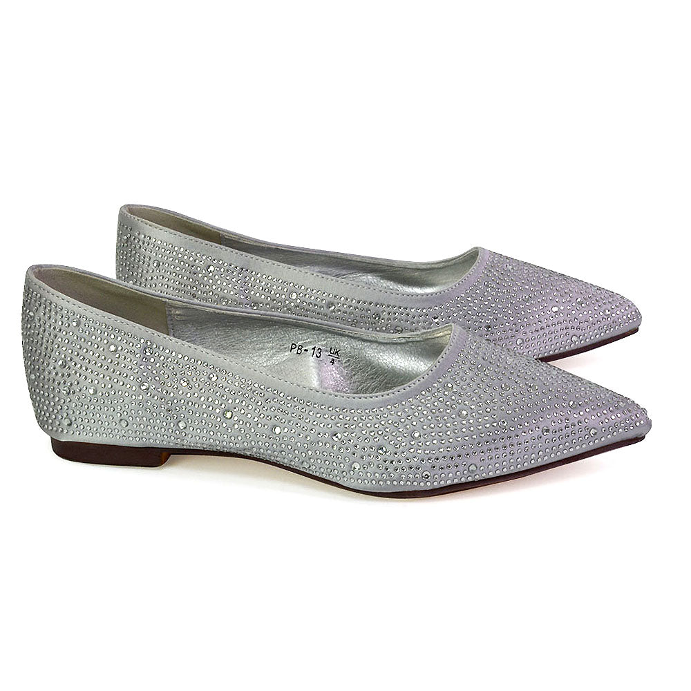 silver bridal shoes flat