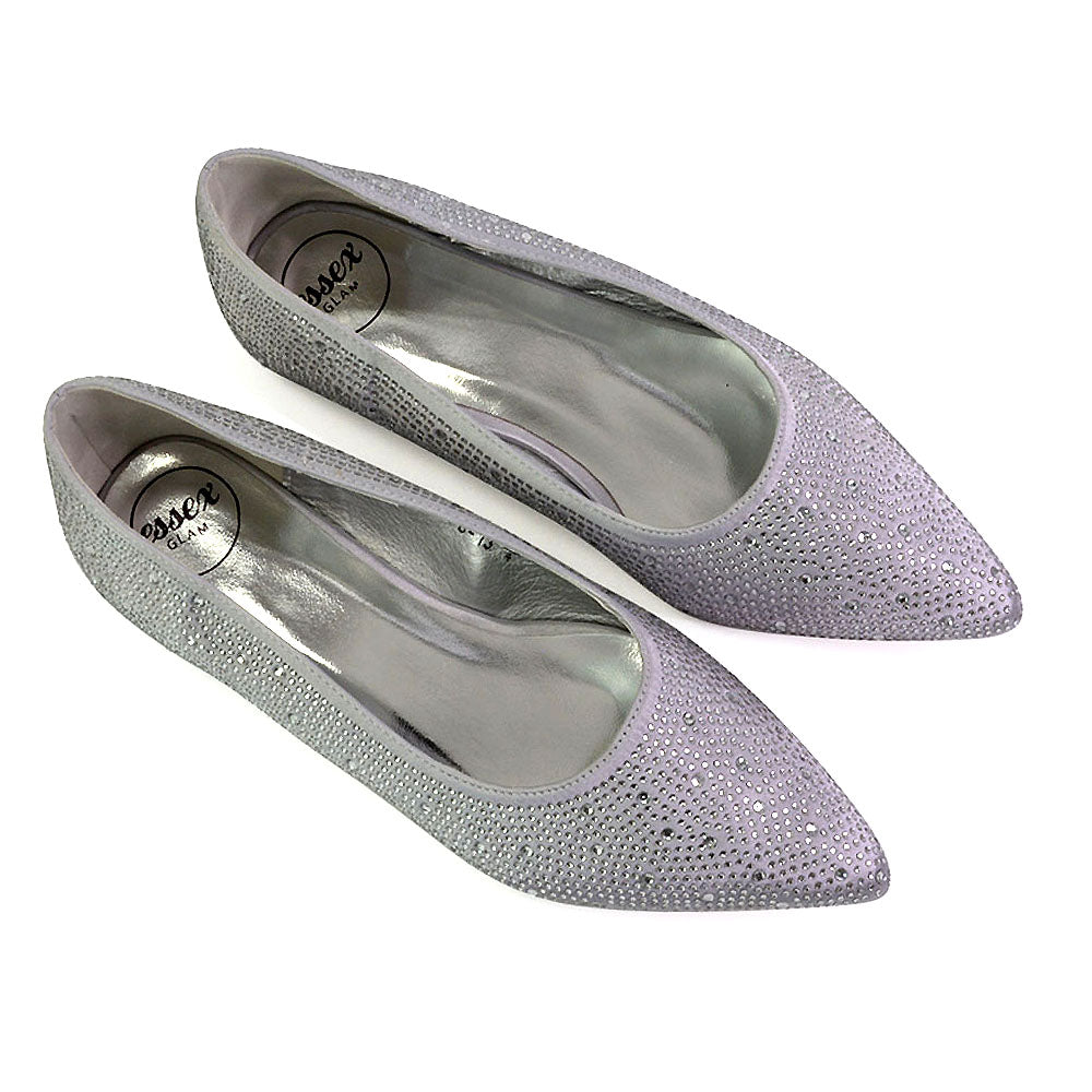 silver pumps