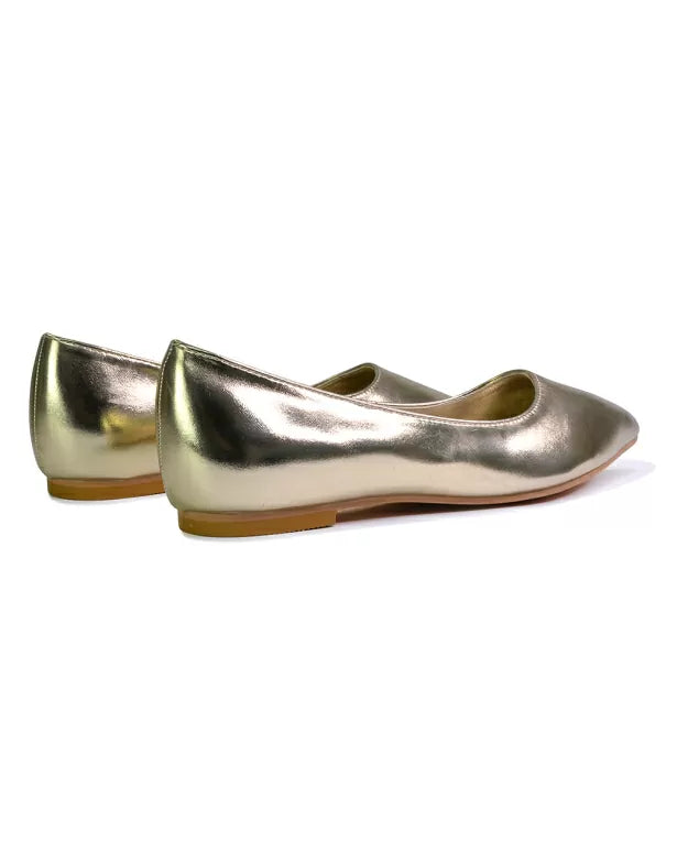 gold pump shoes