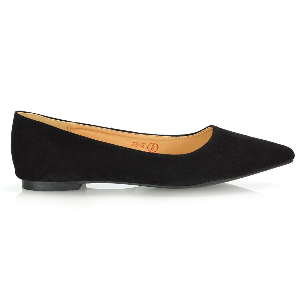 Black Faux Suede UK 4 | EU 37 | US 6 | XY London