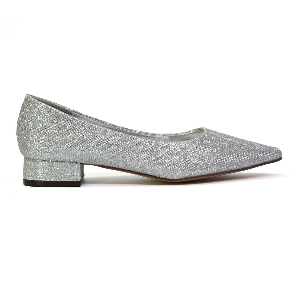 silver high heels