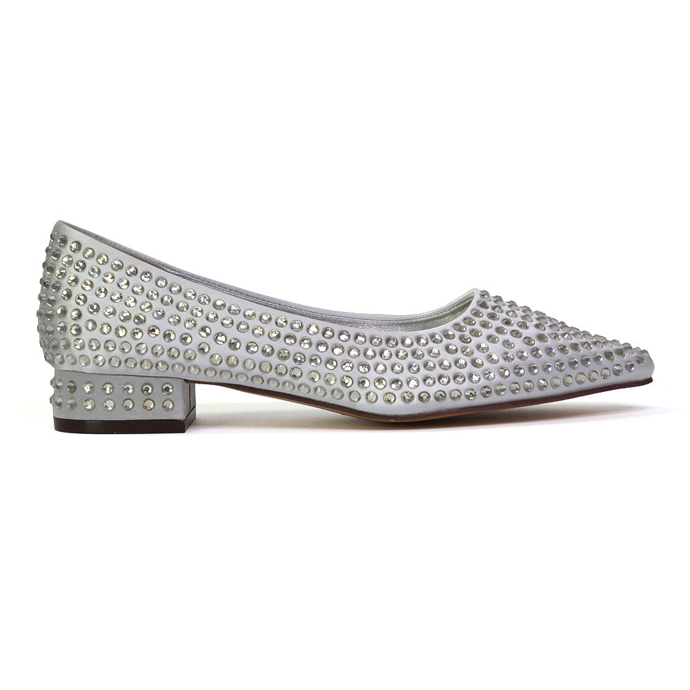 Gemini Diamante Sparkly Heels Wedding Shoes Bridal Heels in Black