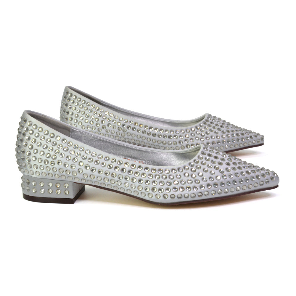 Gemini Diamante Sparkly Heels Wedding Shoes Bridal Heels in Black