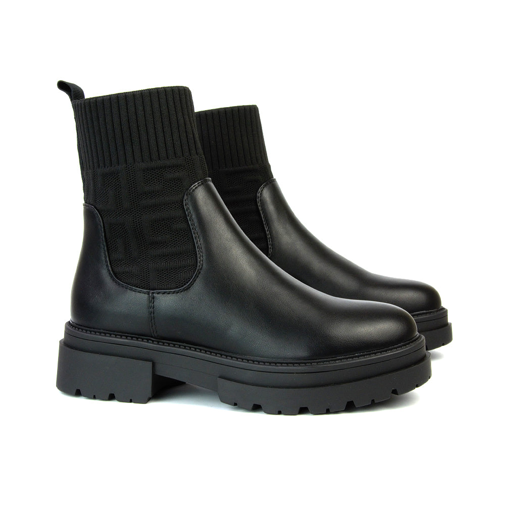 Black Synthetic Leather UK 3 | EU 36 | US 5 | XY London