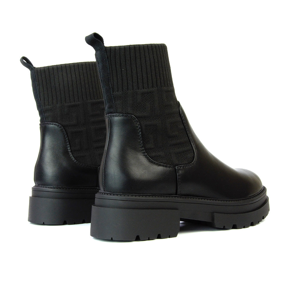 Black Synthetic Leather UK 3 | EU 36 | US 5 | XY London