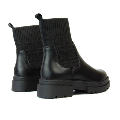 Black Synthetic Leather UK 8 | EU 41 | US 10 | XY London