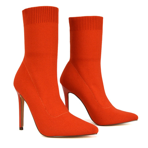  orange sock boots