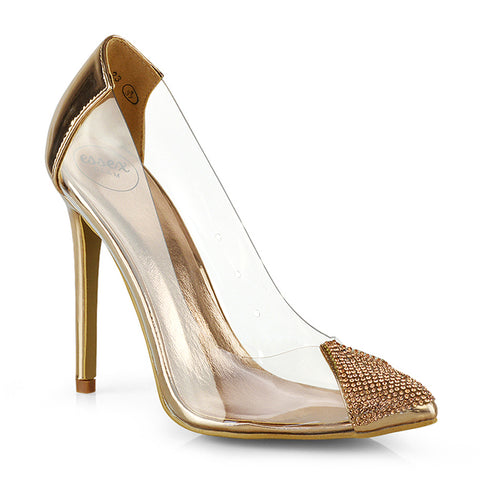 Perspex court heels